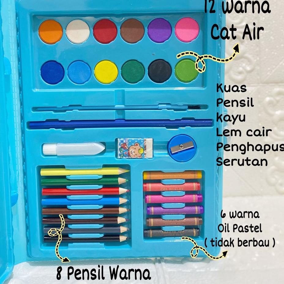 

✦✧✦ [COD] Crayon Set Segi 6 Krayon 46 pcs Crayon Set 68 Karakter Kartun Warna Alat Mewarnai Anak Kado Anak Koper G Duck