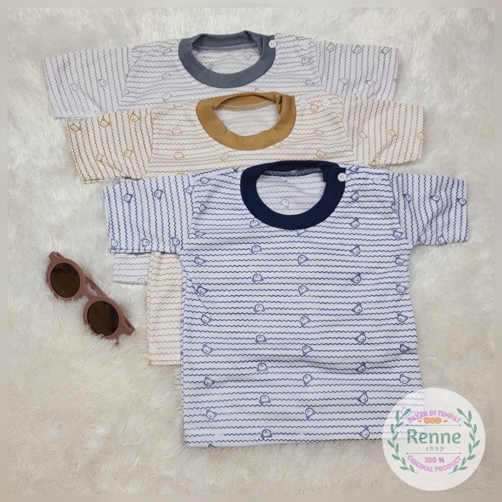 (RENNESHOP) - COD - SETELAN BAJU BAYI 3-18 BULAN / PIYAMA ANAK / SETELAN KAOS ANAK (BEAR CUTE)