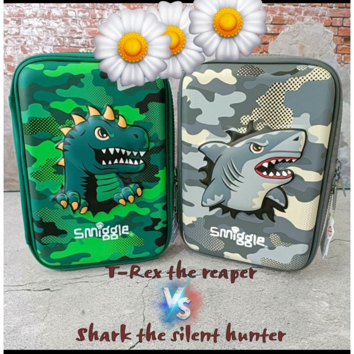 

TEMPAT PENSIL SMIGGLE ORIGINAL 3D EVA WATERPROOF DINO T-REX