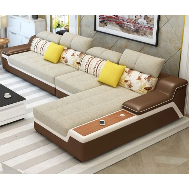 sofa kulit sintetis -sofa minimalis -kursi sofa ruang tamu -sofa fullset meja