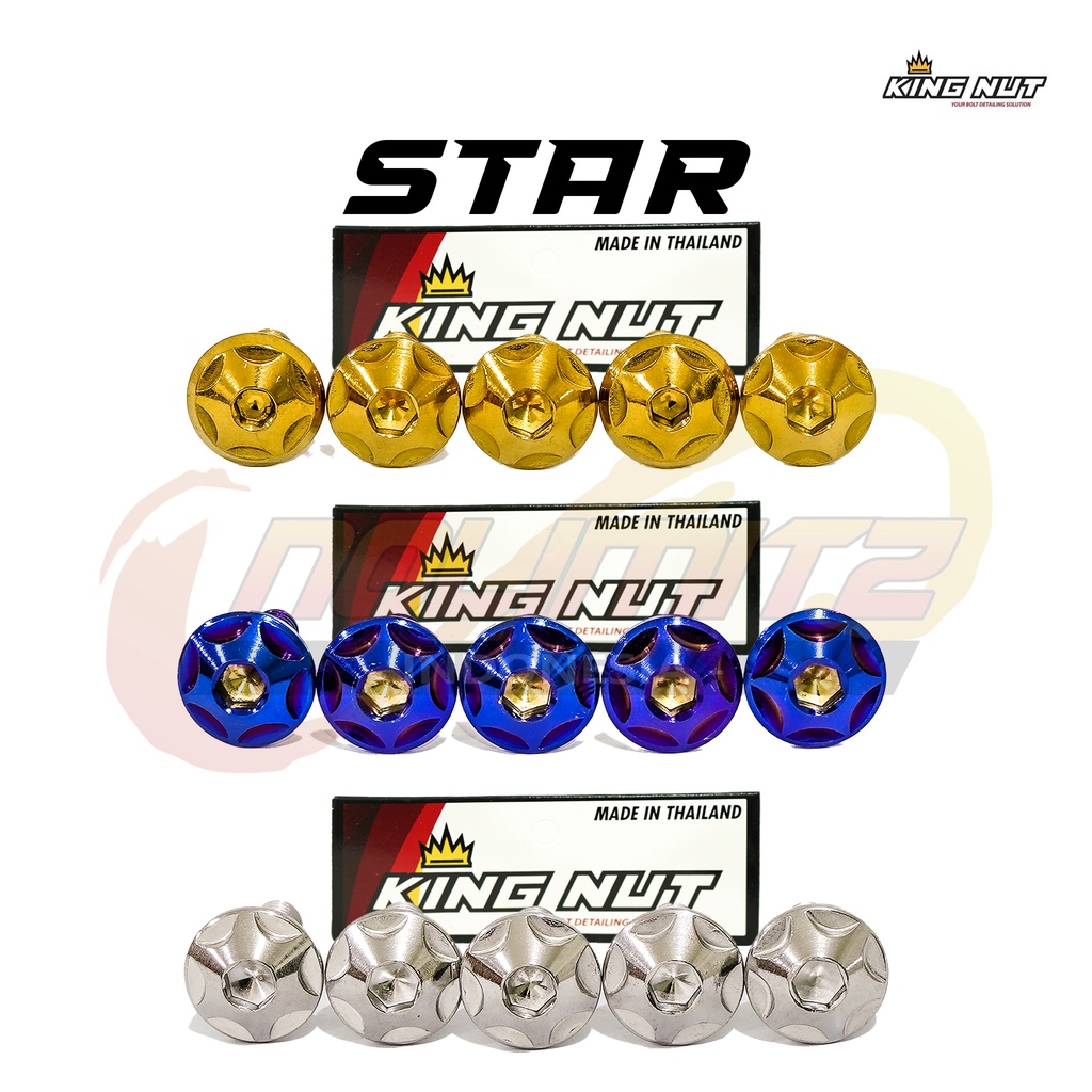 Baut Set Tutup Lubang Spion Probolt King Nut Stainless Yamaha Model Star