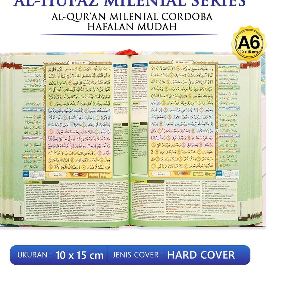 Ready Murah Al quran Terjemah Tajwid Al Hufaz Millenial Alquran Kecil Saku Mini A6 Tajwid Quran Hafa