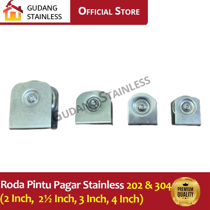 Roda Pintu Pagar Stainless 202 & 304