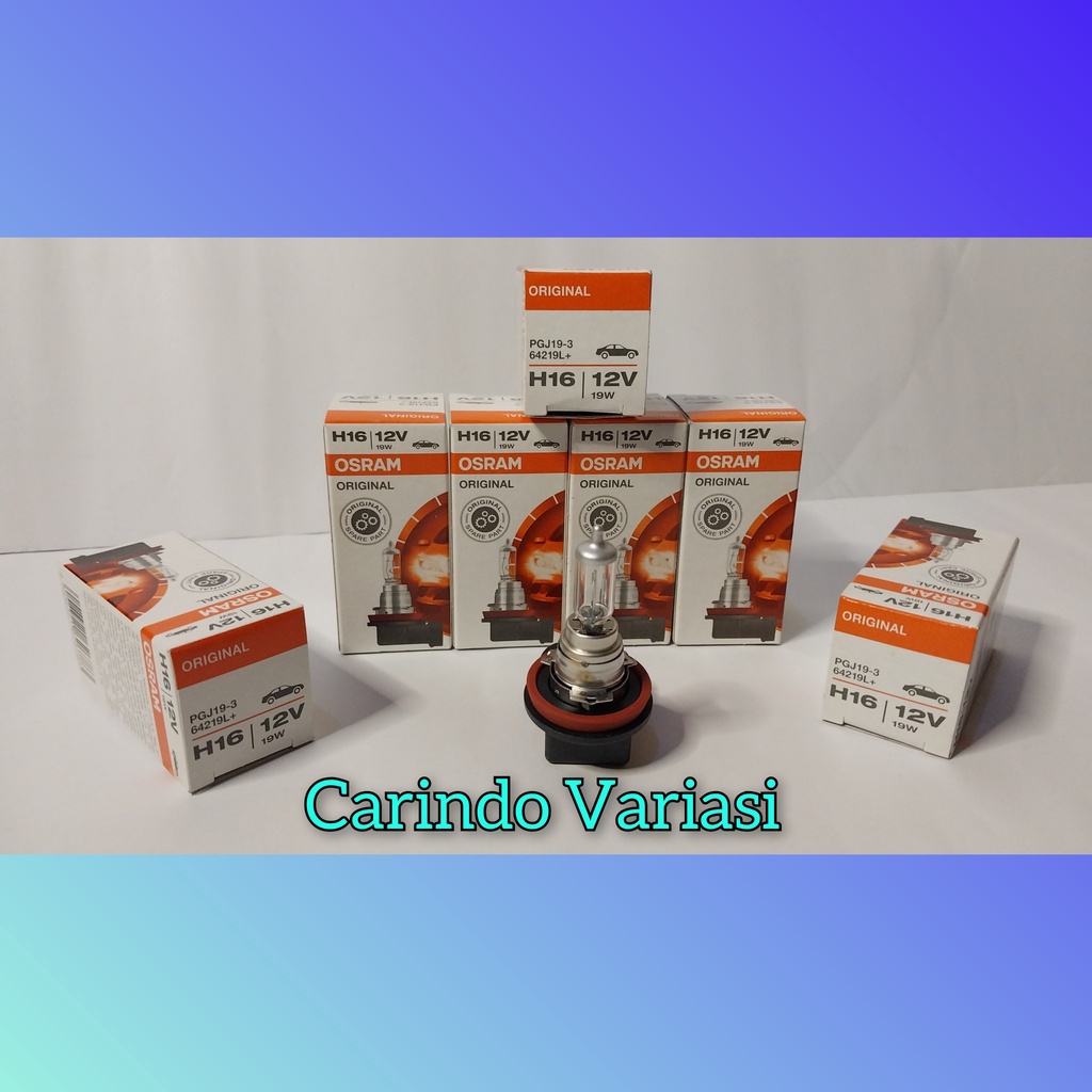 Bohlam Lampu Foglamp Osram Mobil H16 12V 19W