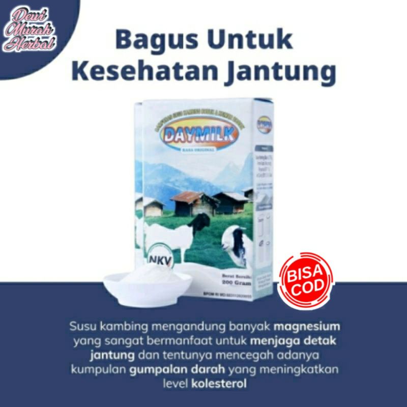 

Susu Kambing Etawa Bubuk Original | Daymilk Susu Kambing 200 Gram