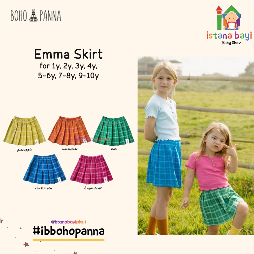 BOHOPANNA - EMMA FLARE SKIRT - ROK ANAK PEREMPUAN