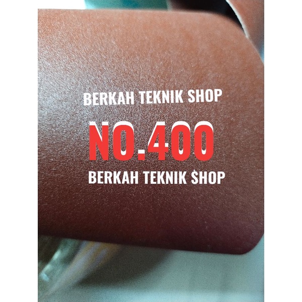 AMPLAS ROLL N0 400 (HALUS) (amplas merah/anti air) mesin amplas pad tatakan dudukan amplas rol meter