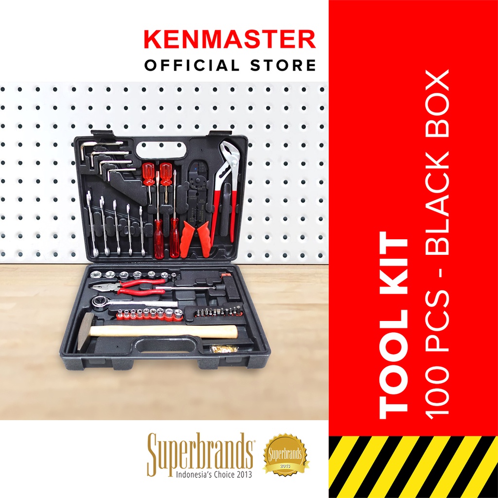 Jual Kenmaster Tool Kit Pcs N Black Grey Box Shopee Indonesia