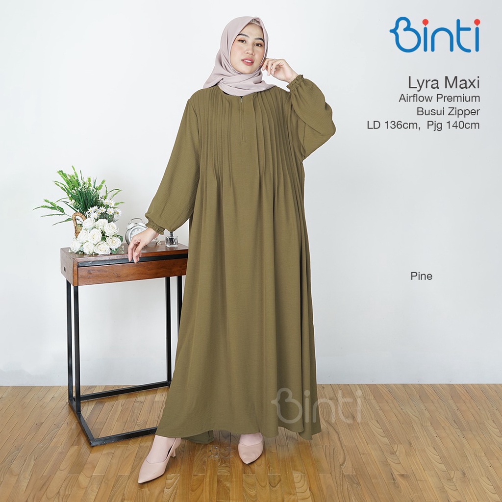 GAMIS JUMBO LYRA MAXI LD 136 original produk berlebel binti