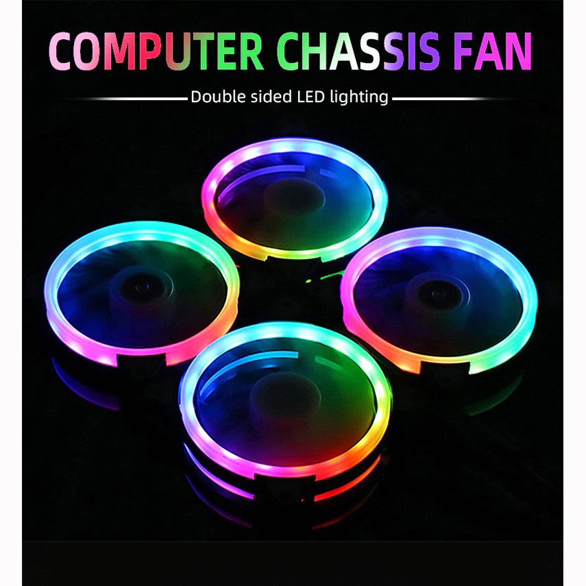 Computer Case Fan Luminous LED RGB Cooling 12 CM - RF120 - Multi-Color