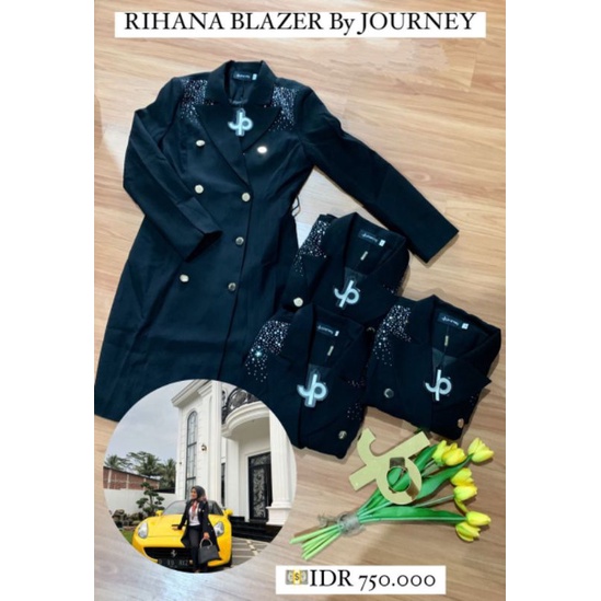 RIHANA LONG BLAZER PREMIUM JOURNEY rihana journey coat journey