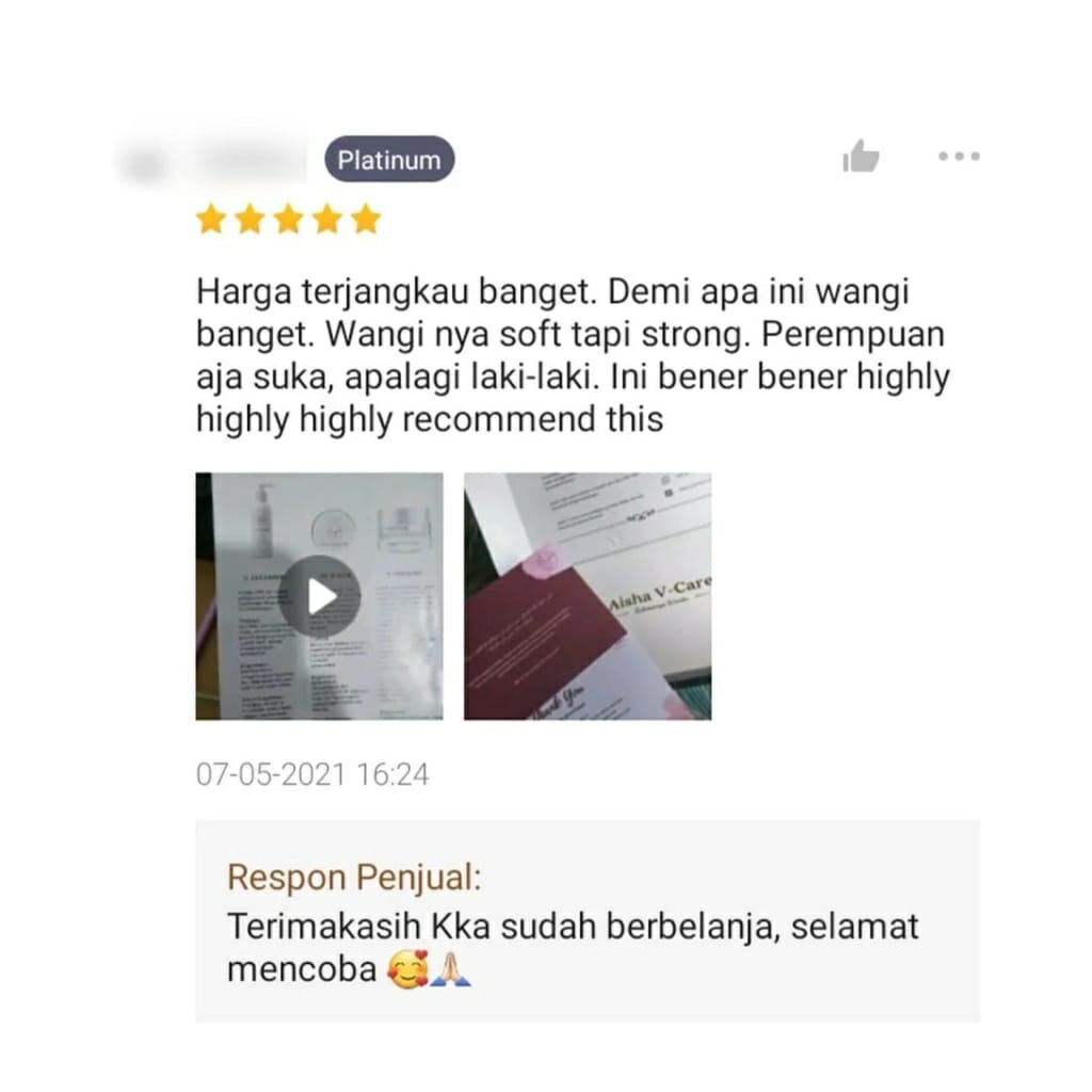 AISHAVCARE V PERFUME ULTIMATE ROMANCE - PERAWATAN KEWANITAAN - PERAWATAN ALAMI - PERAWATAN KEWANITAAN ISLAMI