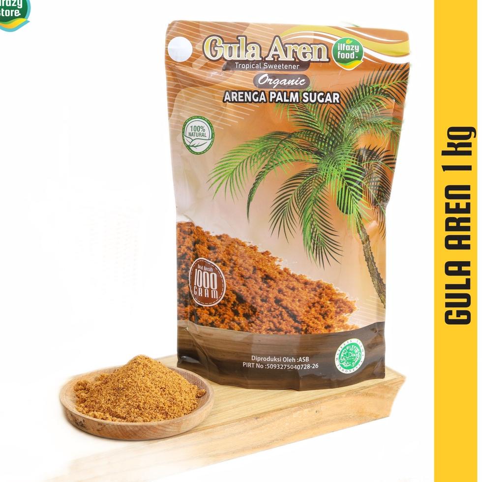 

jdr-71 ILFAZY FOOD Gula Aren Semut Organik Murni 1 kg .,.,