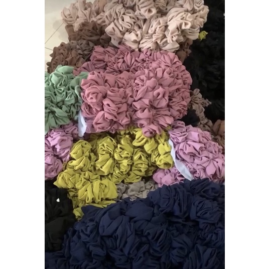 SCRUNCHIES LYMELA | Scrunchie Jilbab Murah | Scrunchie Jumbo Order kodian