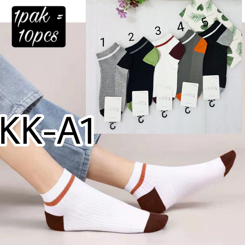 kaos kaki pendek wanita katun KK A1