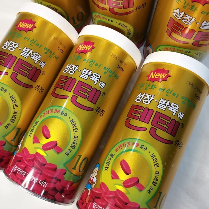 TENTEN Chewable Growth Tablet Vitamin Korea isi 120 pcs