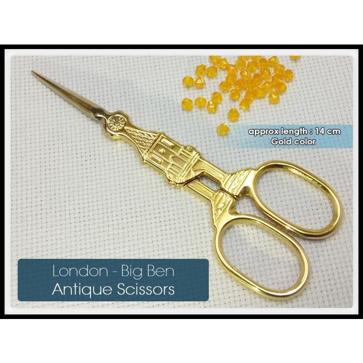 

Gunting Craft Fancy Unik : Big Ben - London Retro (Gold / Emas)