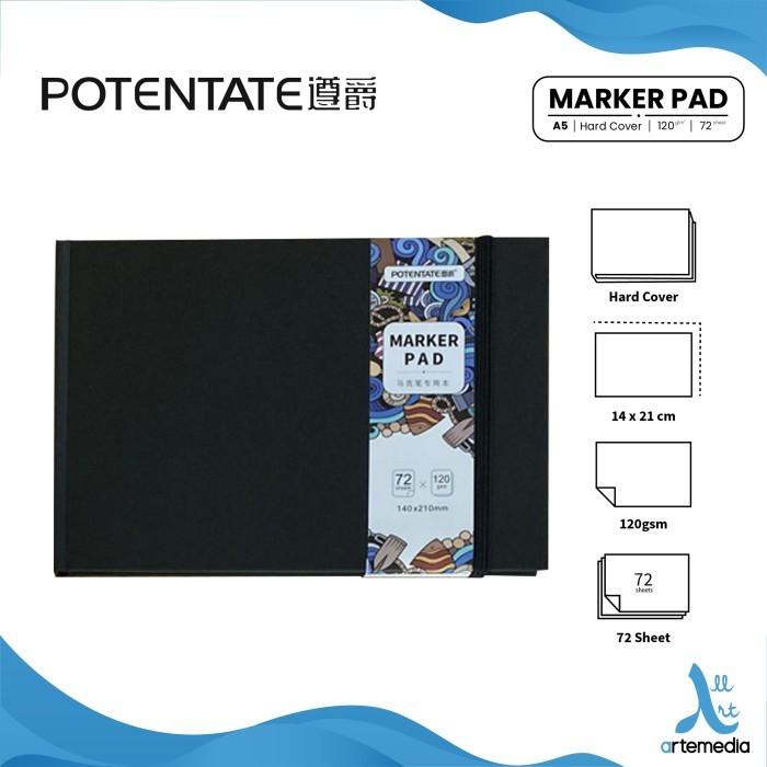 

Buku Sketsa Potentate Marker Pad A5 Hard Cover Sketchbook Best Seller