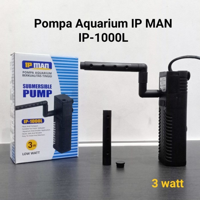 [COD] Mesin Pompa Aquarium Celup Internal Filter IP MAN IP 1000L 3 Watt