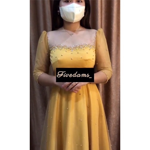 Dress wisuda | Dress party | Wedding dress | Gaun kebaya | Midi Dress