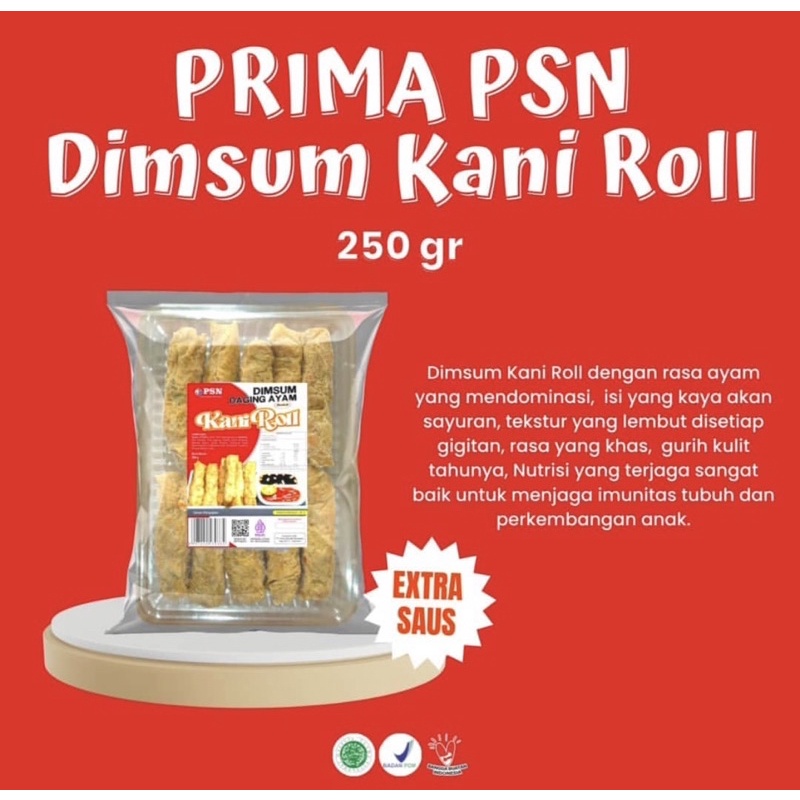 

Prima Samudra Nusantara Dimsum Kani Roll 250 Gram