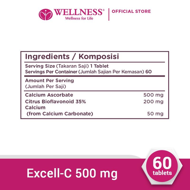 WELLNESS Excell-C 500 Mg