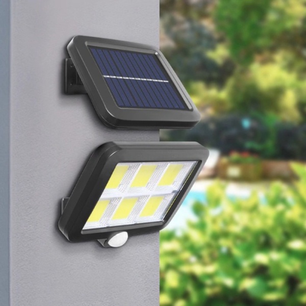

Promo Lampu Solar Sensor Gerak Outdoor Waterproof COB 120 LED - FX583 -Black Limited