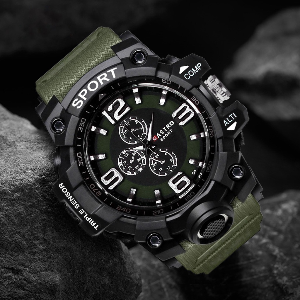 ✅COD Jam Tangan Pria Gastro Sport Analog Terbaru Jam Tangan Pria Analog Karet Quartz Terbaru 1125