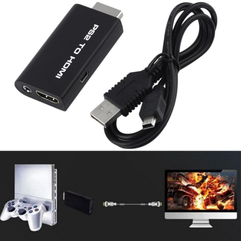 Video Konverter PS2 ke HDMI dengan 3.5mm Port - G300