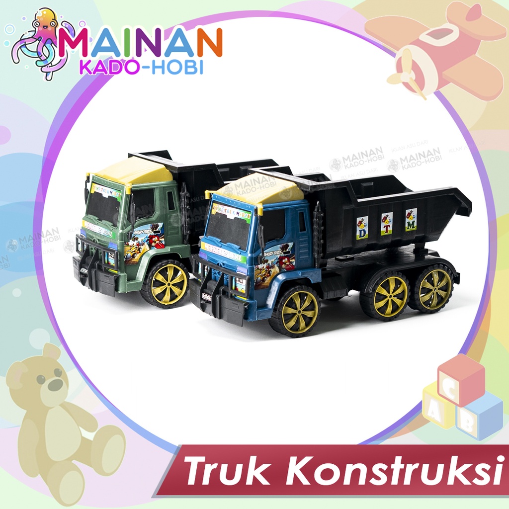 MAINAN ANAK DIECAST MOBIL TRUK KONSTRUKSI DUMP TRUCK