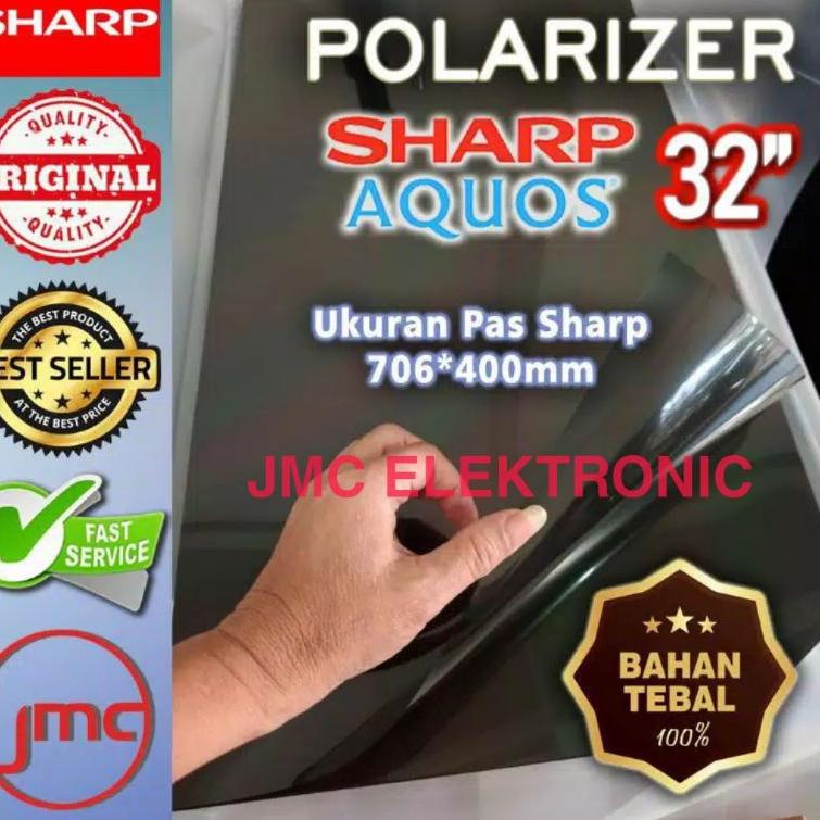 Model baru POLARIS POLARIZER LCD TV SHARP AQUOS 32 INCH 0 DERAJAT POLARISER POLARIZED PLASTIK LCD LE