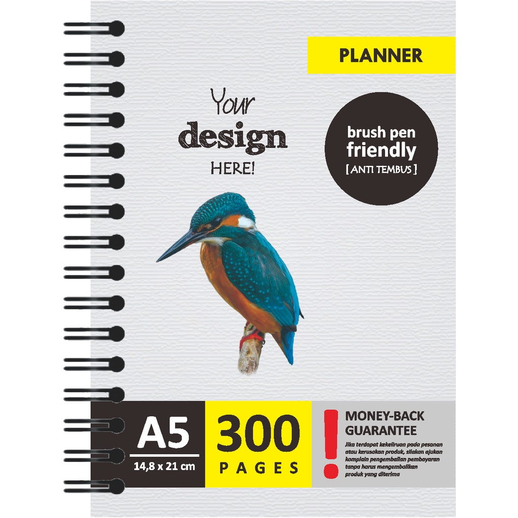 

PLANNER AGENDA Custom TEXTURED Style A5 Softcover MAX Version