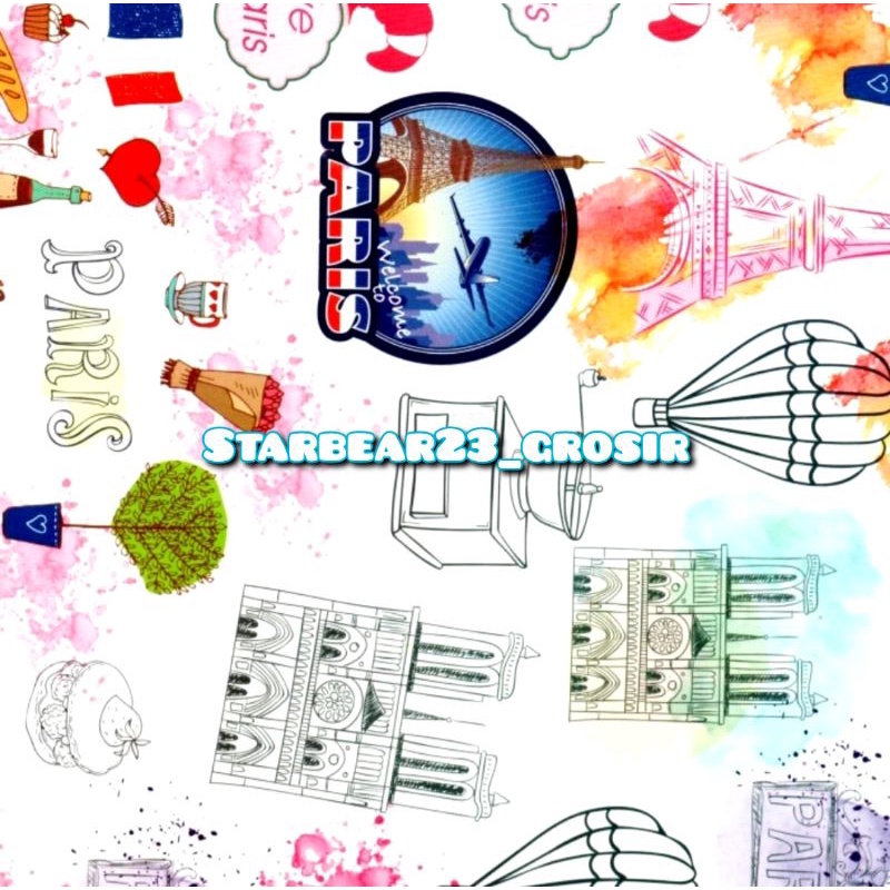 

Kertas kado Glossy Lovely Beautiful Paris City