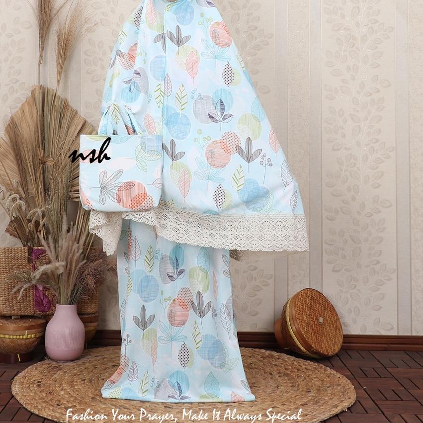 FREE ONGKIR[𝓷𝓼𝓱]  Mukena Dewasa Shabby Renda Rajut Shienna|KD3