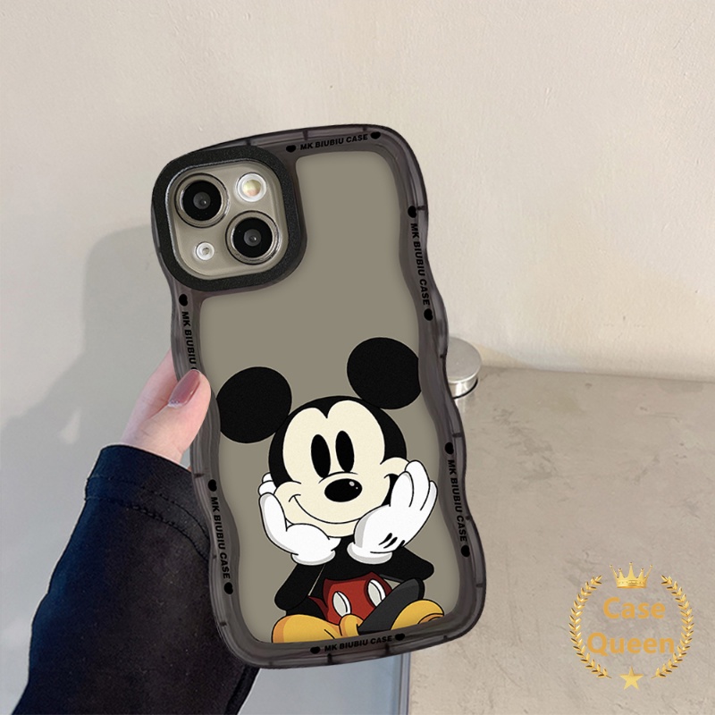 Case Disney Mickey Mouse Untuk VIVO Y36 Y02 Y22 Y17 Y02s Y16 Y35 Y75 Y20 Y12 Y15 Y22s V20 V21 Y15s V25E Y21 V25 Y12s Y12i Y21s Y11 Y33s Y15A Y30 Y50Y91 Y91C Y93 Wavy Edge Soft Cover