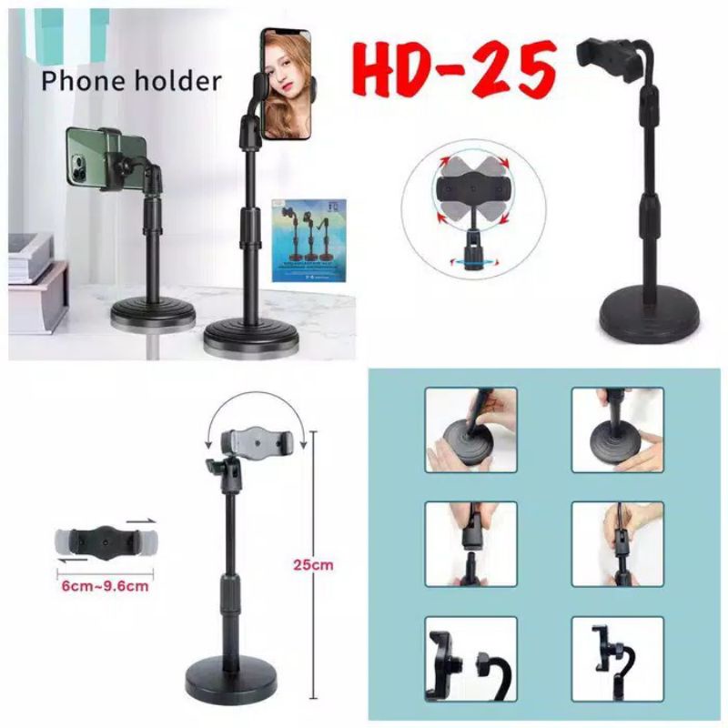 Holder Folding Desktop Handphone / Standing Holder HP / Holder HP Desktop / Folding HP Holder