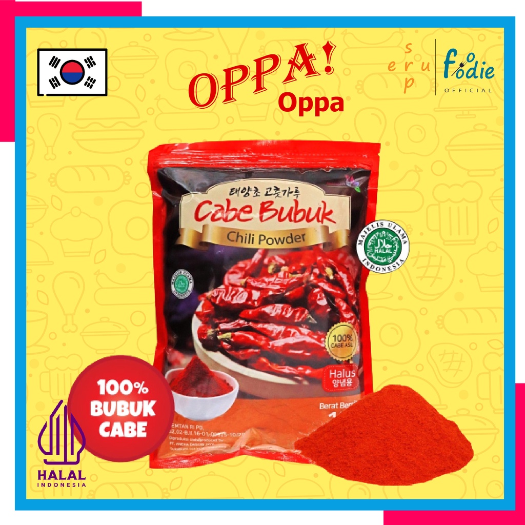 

SUPERFOODIE Bubuk Cabai Halus / Bubuk Cabe Halus / Bubuk Cabai Cabe Halus Jeletot Pedas / Chili Powder Korea 1000 GRAM