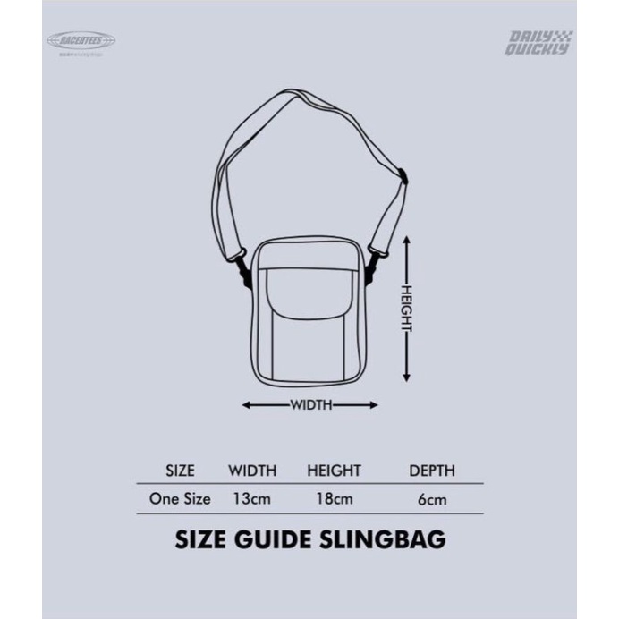 Tas Slingbag | slempang Racertees original ( GRATIS ONGKIR )