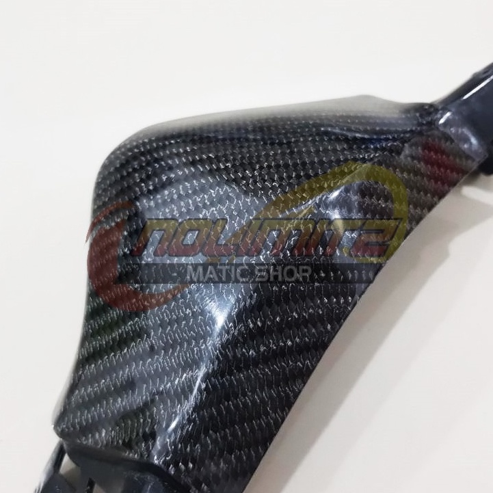 Cover Tutup Dagu Lampu Depan Carbon Kevlar Parts Ori Yamaha NMAX OLD