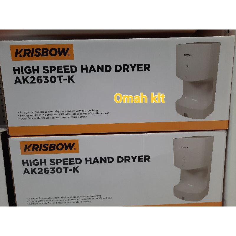 hand dryer krisbow handdryer pengering tangan deengan penampung