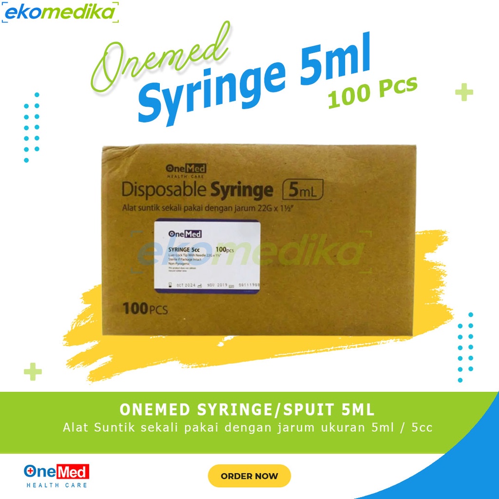 Onemed Syringe Spuit 5cc 5ml