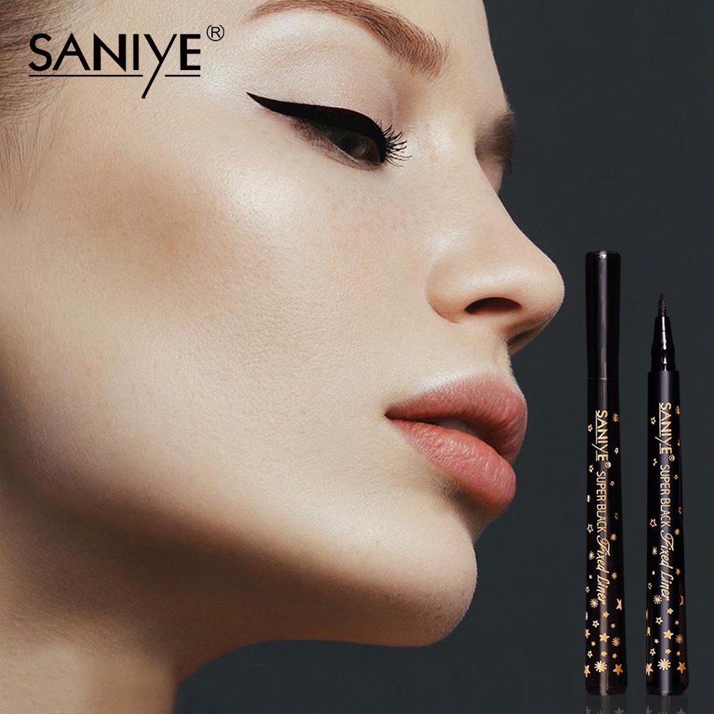 ❤ MEMEY ❤ SANIYE Super Black Fixed Eyeliner Pen M418 ✔️BPOM