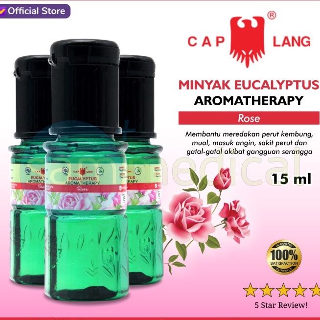 Cap Lang Minyak Kayu Putih Eucalyptus Aromatherapy Rose