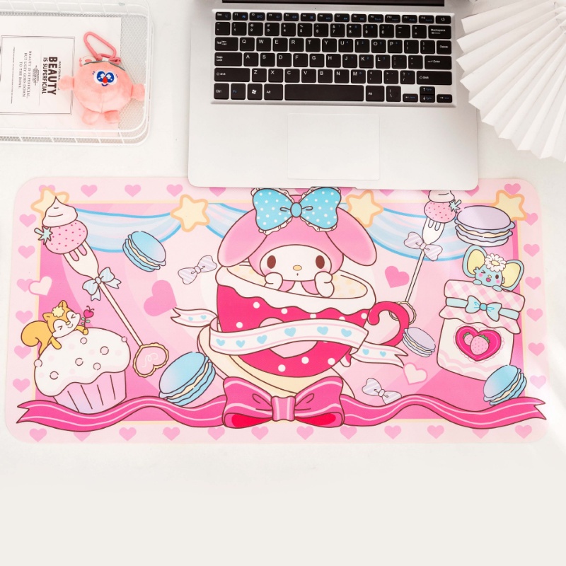 Mouse Pad Ukuran 30cm / 60cm Anti slip Motif Kartun Domba Untuk Komputer / Laptop