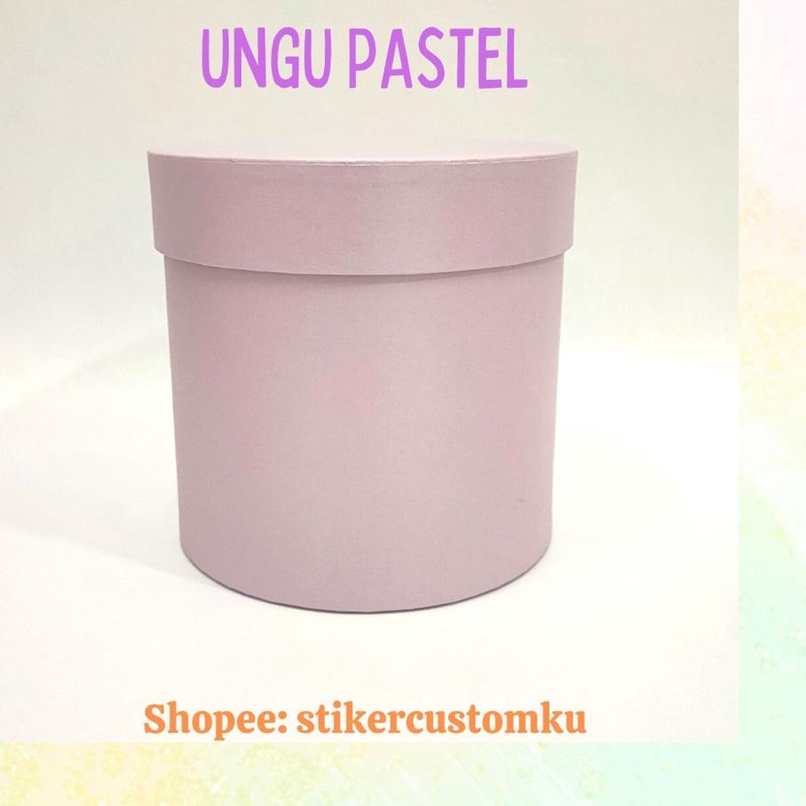 

Oke Price Bloom Box Flower Bulat Kotak Kado Kotak Bunga Warna Pastel 15x15cm++
