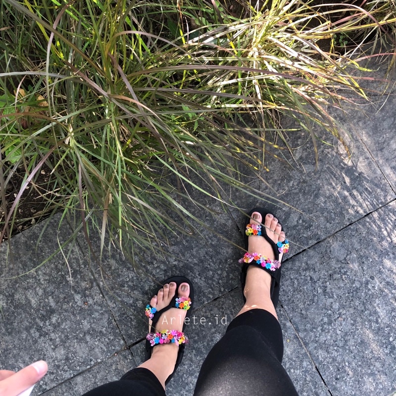 ARLETE.ID Clara (Beads Sandal - Sandal Mote/Manik Bunga Wanita)