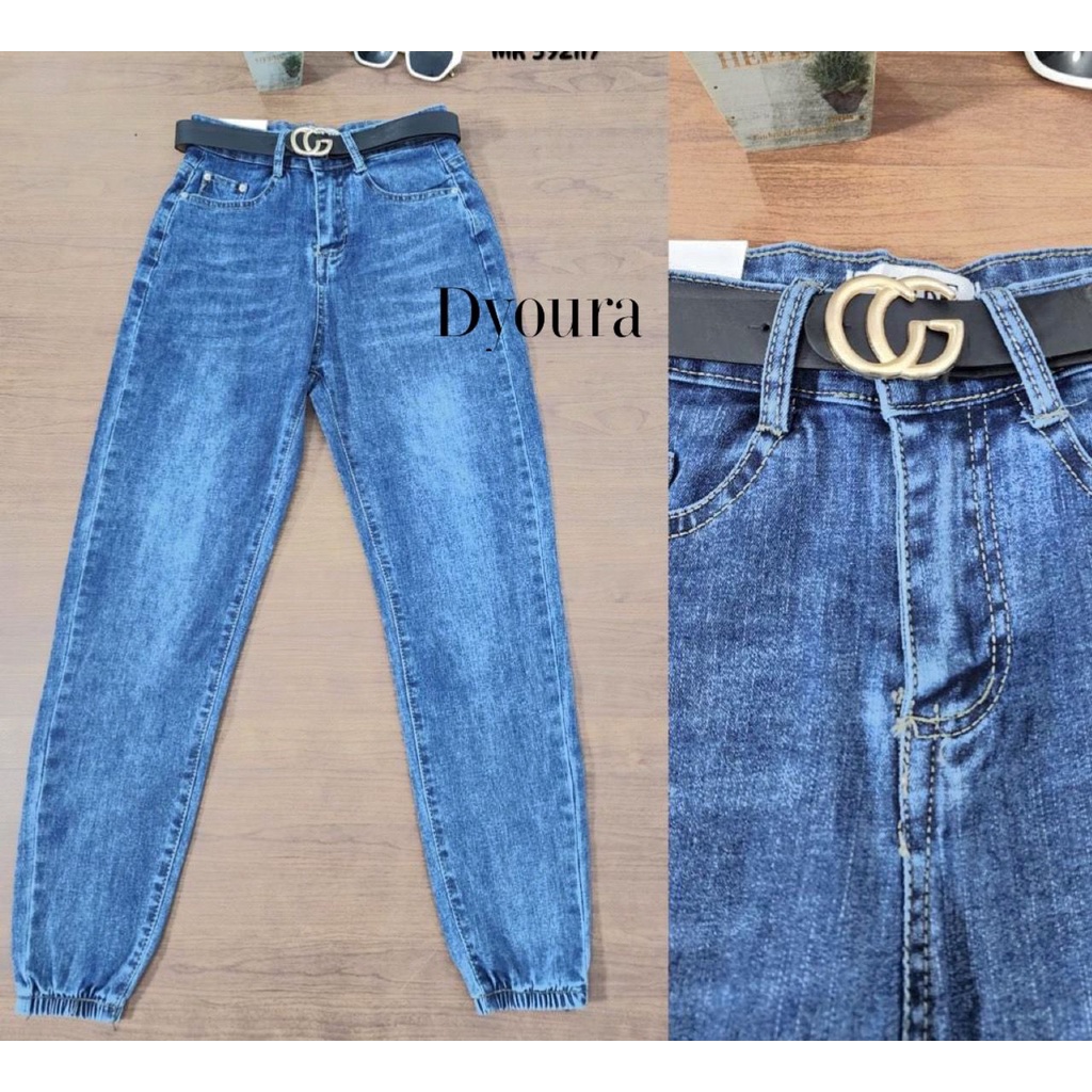 celana jogger boyfriend/celana perempuan/celana cewek/ jeans cewek