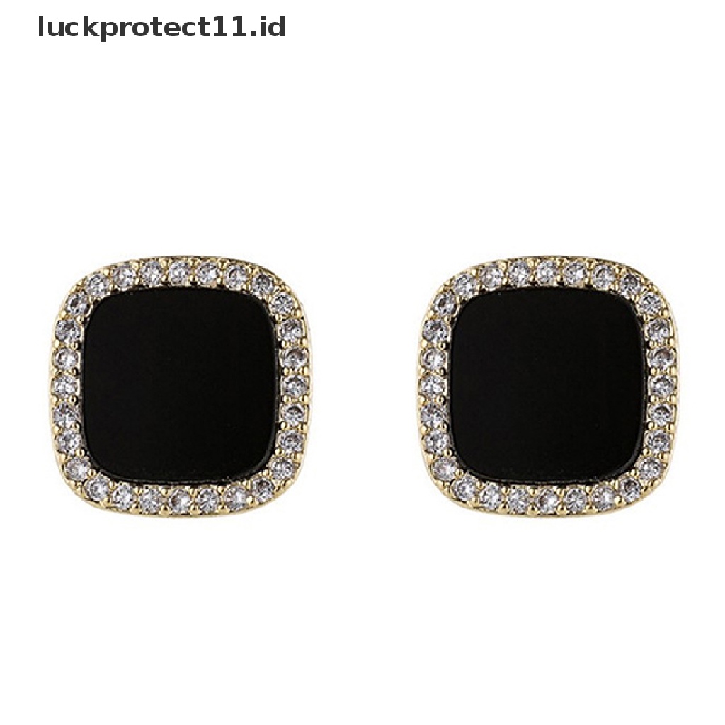 /Fashion Hot// Fashion// Cubic Zirconia Earrings Kristal Berlian Imitasi Ear Studs Earrings Perhiasan Pernikahan.