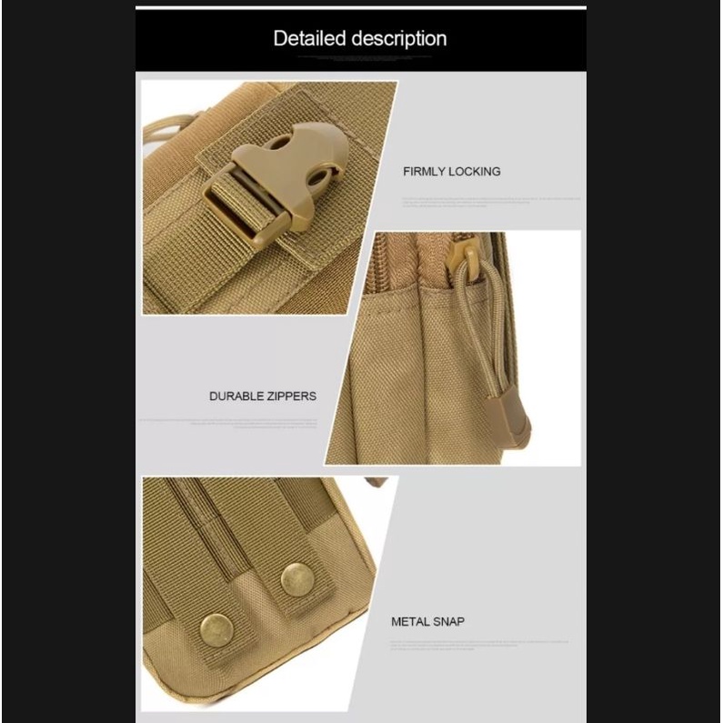 Kantong hp Android Canvas Army Pinggang Terbaru,Tas Dompet Handphone Tactical Pria Cowok Keren COD