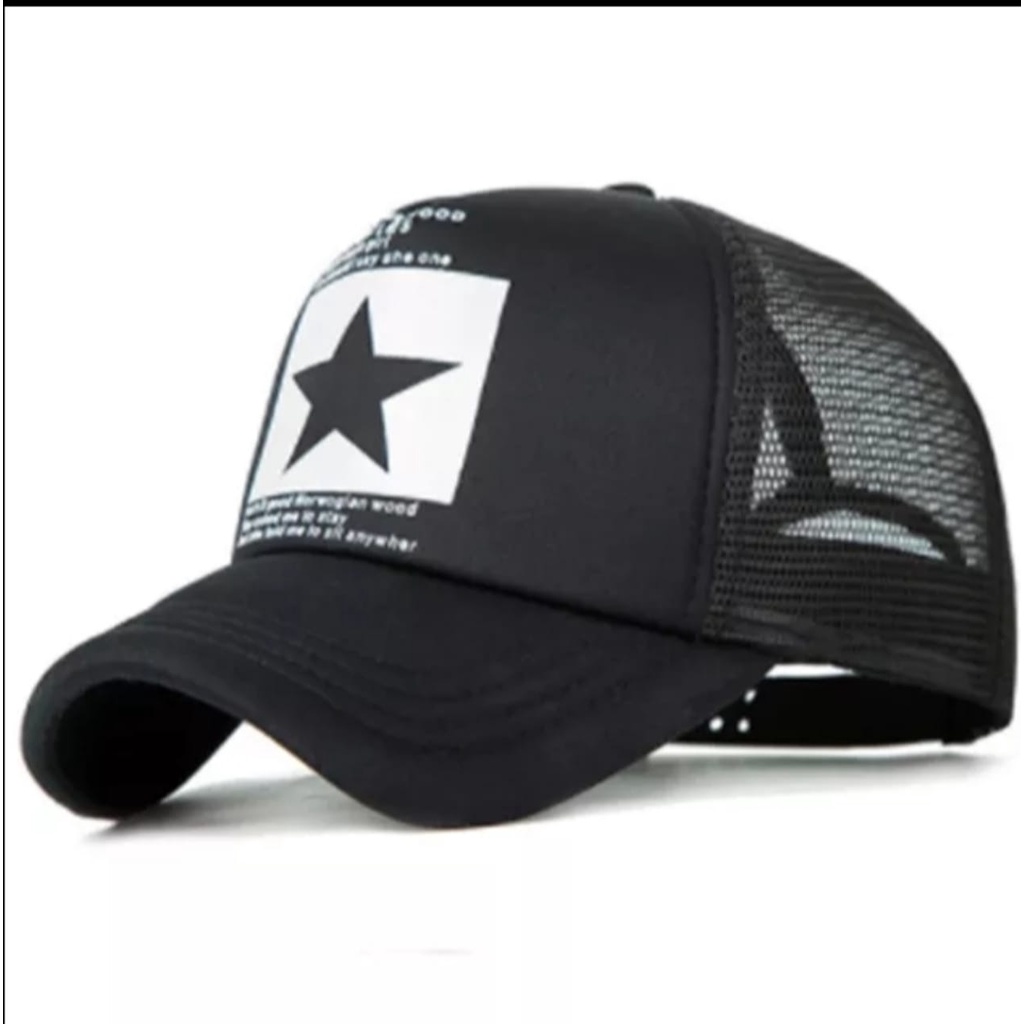 Baru Lagi Trend Topi Baseball Pria Jaring Trucker Caps Star Berkualitas Import 2023 Real Pict - COD